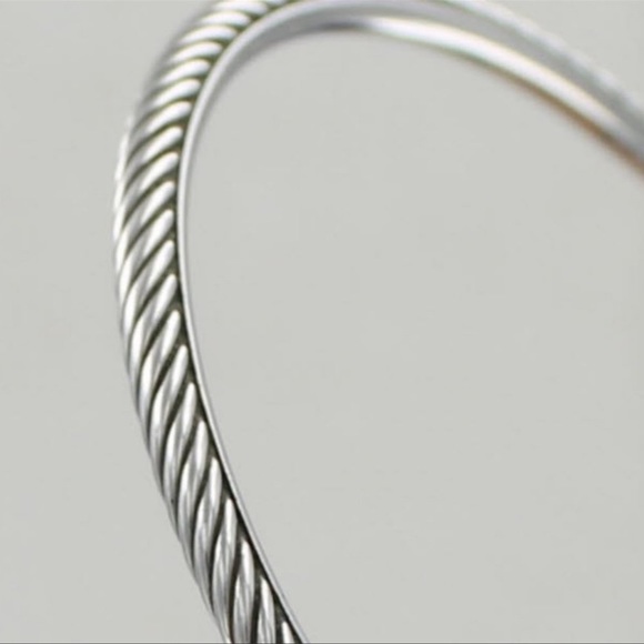 David Yurman 3mm Stackable Cable Bangle Bracelet - Picture 4 of 6